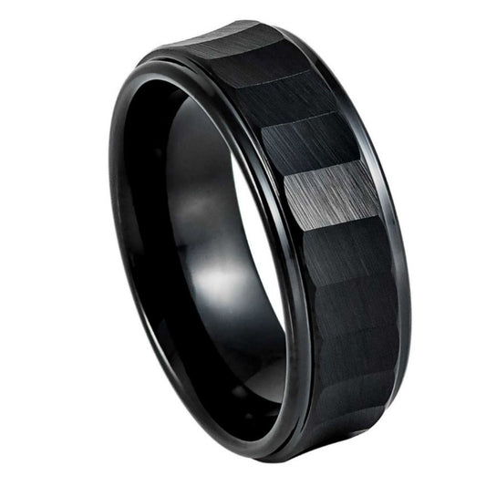 Black Tungsten 8mm Wedding Band – hypoallergenic, scratch-resistant | Exclusive Jewelers USA