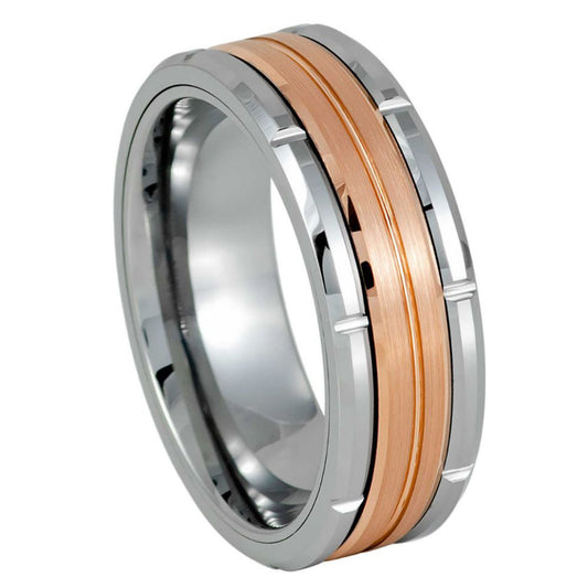 White Tungsten 8mm Engagement Ring – hypoallergenic, scratch-resistant | Exclusive Jewelers USA