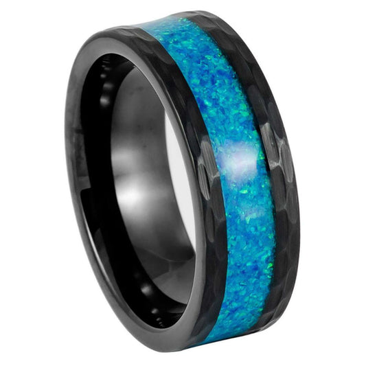 Black Tungsten 8mm Promise Ring – hypoallergenic, scratch-resistant | Exclusive Jewelers USA