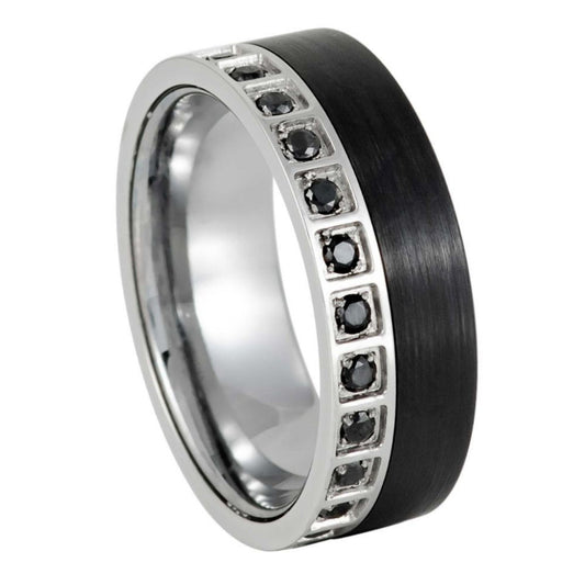 Tungsten Carbide 8mm Promise Ring – hypoallergenic, scratch-resistant | Exclusive Jewelers USA