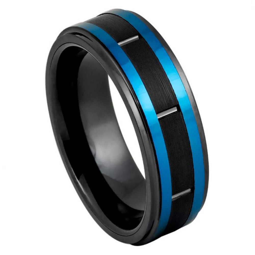 Tungsten Carbide 8mm Matte Finish Wedding Band – hypoallergenic, scratch-resistant | Exclusive Jewelers USA