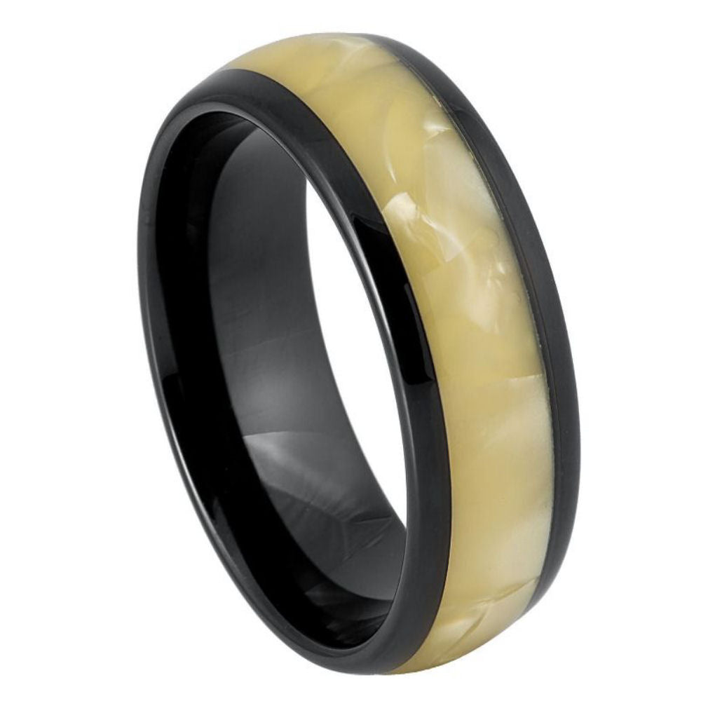 Black Tungsten 8mm Wedding Band – hypoallergenic, scratch-resistant | Exclusive Jewelers USA