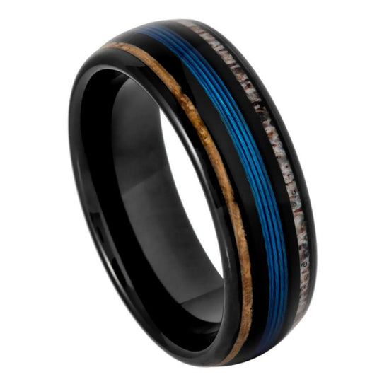 Tungsten Carbide Brushed 8mm Promise Ring – hypoallergenic, scratch-resistant | Exclusive Jewelers USA