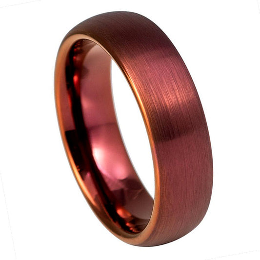 Tungsten 6mm Wedding Band Brushed Edge – hypoallergenic, scratch-resistant | Exclusive Jewelers USA