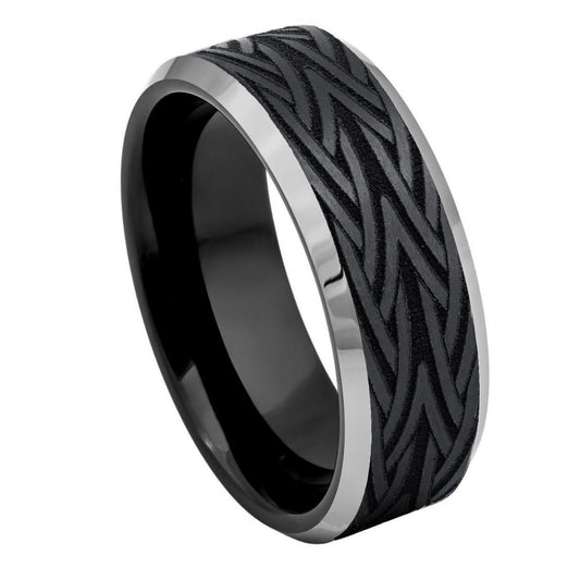 Tungsten Brushed 8mm Promise Ring – hypoallergenic, scratch-resistant | Exclusive Jewelers USA