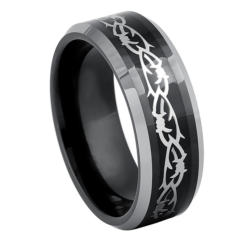 Tungsten Comfort Fit 8mm Promise Ring