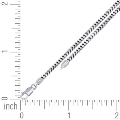 925 Silver Hollow Franco Chain 2.5mm