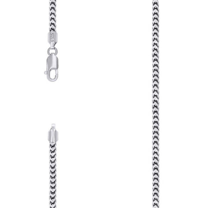 925 Silver Hollow Franco Chain 2.5mm