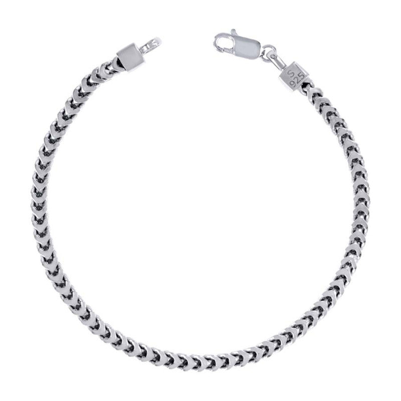 925 Silver Hollow Franco Chain 2.5mm