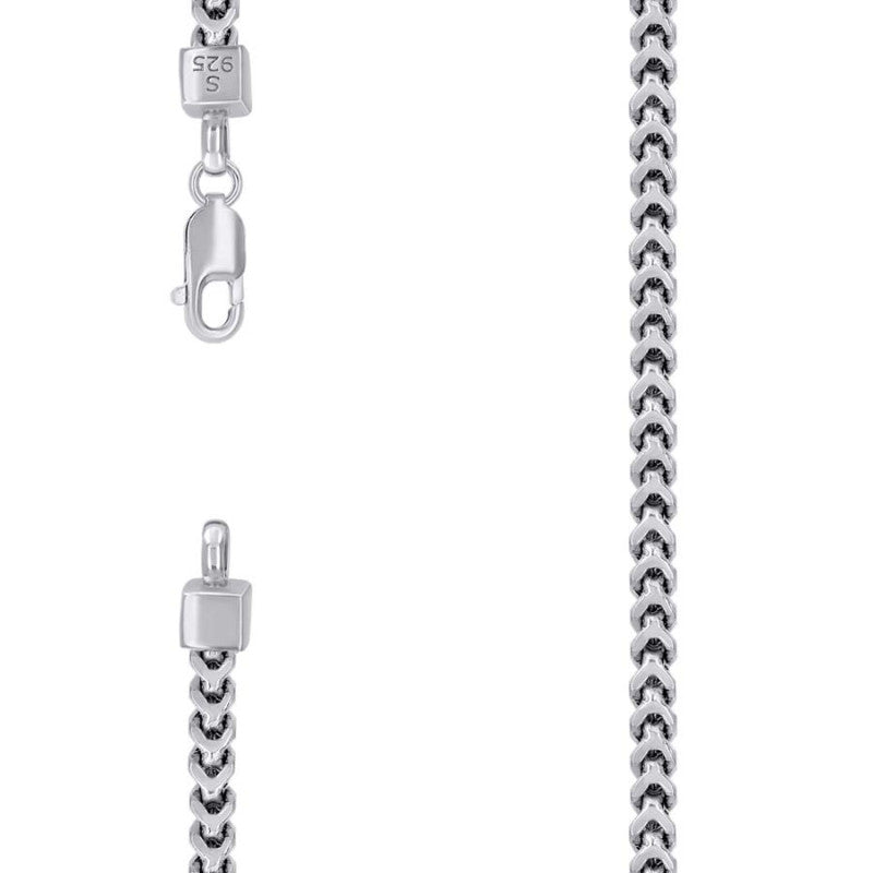 925 Silver Hollow Franco Chain 3.6mm