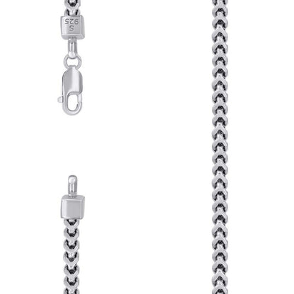 925 Silver Hollow Franco Chain 3.6mm