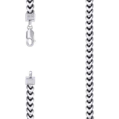 925 Silver Hollow Franco Chain 6.4mm