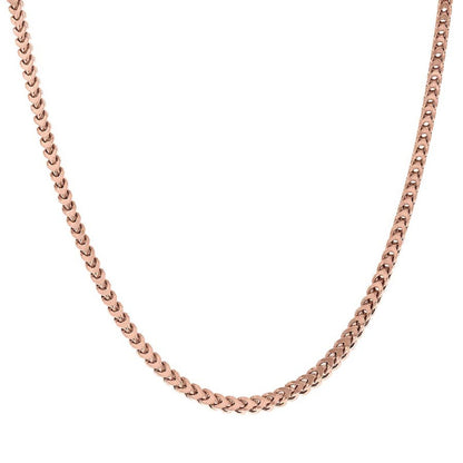 925 Silver Hollow Franco Chain Rose 2.5mm