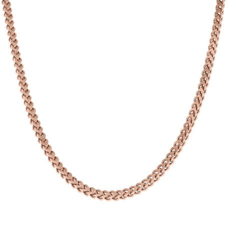925 Silver Hollow Franco Chain Rose 2.7mm
