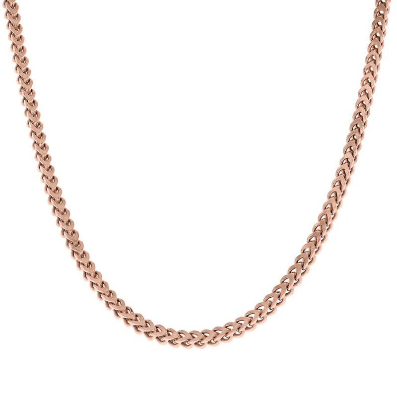 925 Silver Hollow Franco Chain Rose 2.7mm