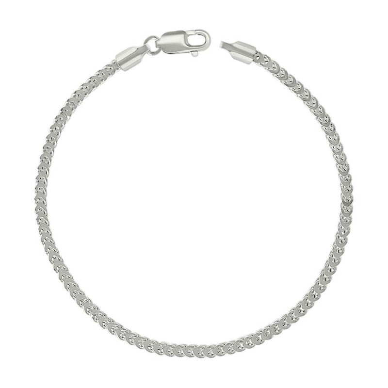 925 Silver Hollow Franco Chain Silver 2.5mm