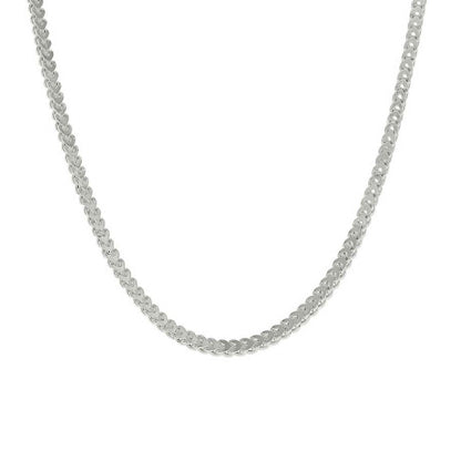 925 Silver Hollow Franco Chain Silver 2.5mm