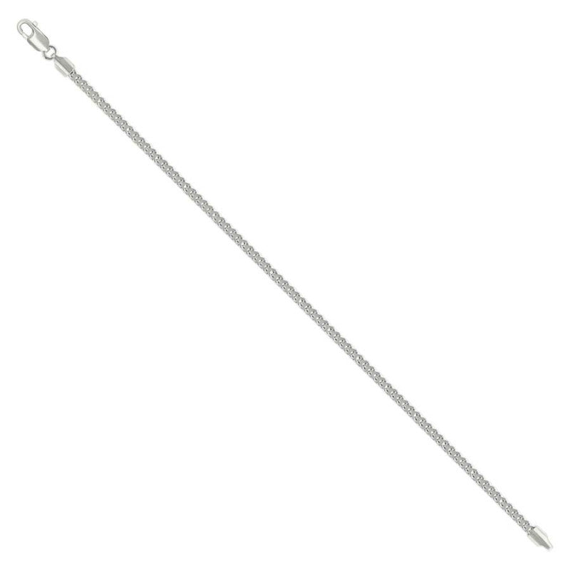925 Silver Hollow Franco Chain Silver 2.5mm