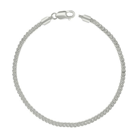 925 Silver Hollow Franco Chain Silver 2.5mm