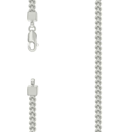 925 Silver Hollow Franco Chain Silver 3.5mm