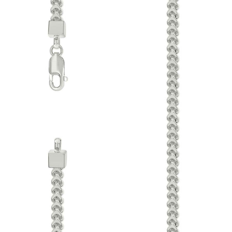 925 Silver Hollow Franco Chain Silver 3.5mm