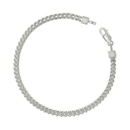 925 Silver Hollow Franco Chain Silver 3.5mm