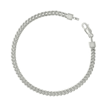 925 Silver Hollow Franco Chain Silver 3.5mm
