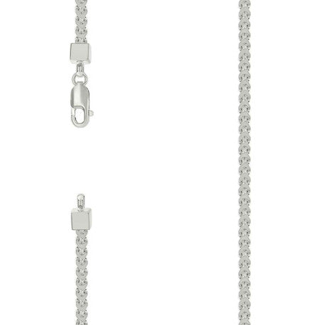 925 Silver Hollow Franco Chain Silver 3mm