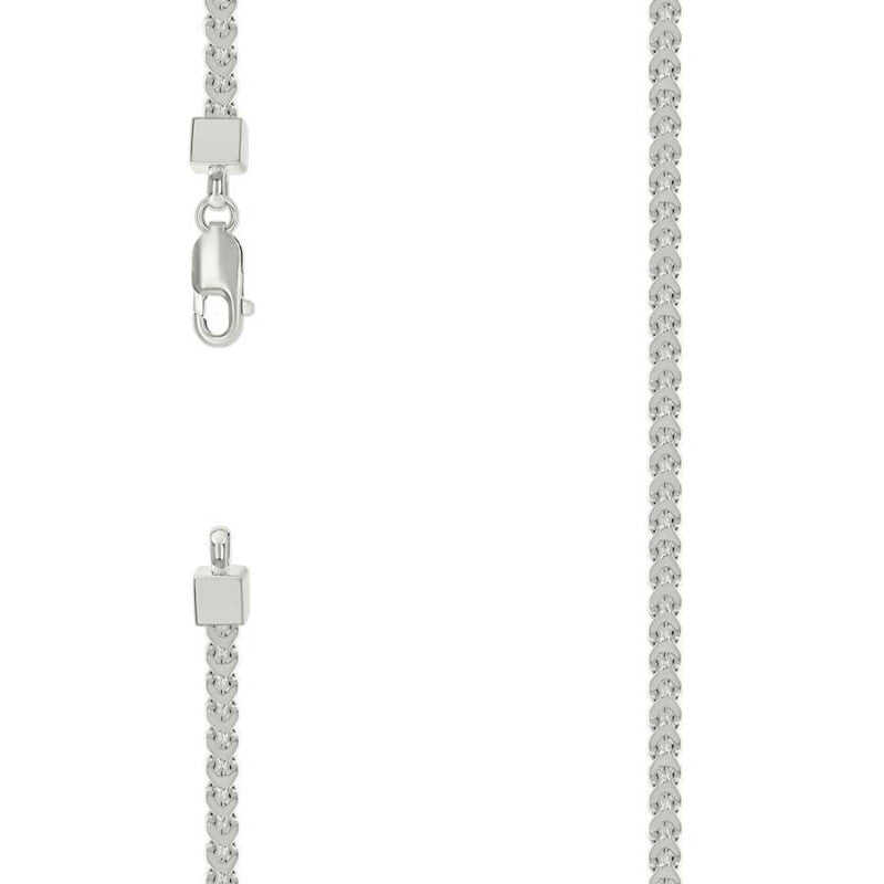 925 Silver Hollow Franco Chain Silver 3mm