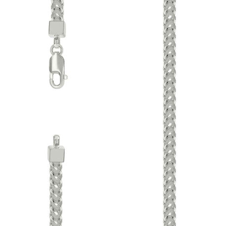 925 Silver Hollow Franco Chain Silver 4.2mm