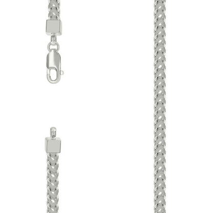 925 Silver Hollow Franco Chain Silver 4.2mm