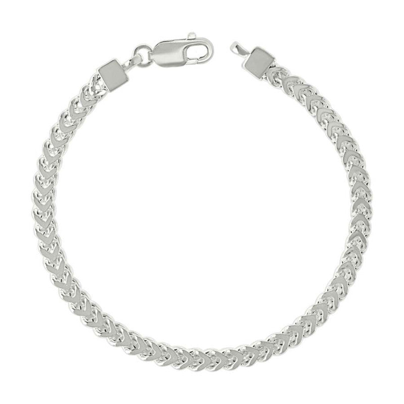 925 Silver Hollow Franco Chain Silver 4.2mm