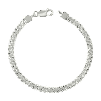 925 Silver Hollow Franco Chain Silver 4.2mm