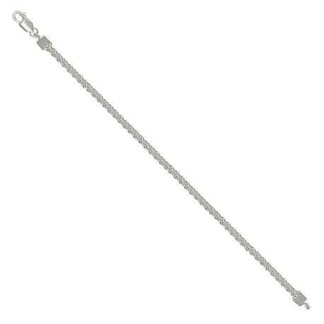 925 Silver Hollow Franco Chain Silver 4.2mm