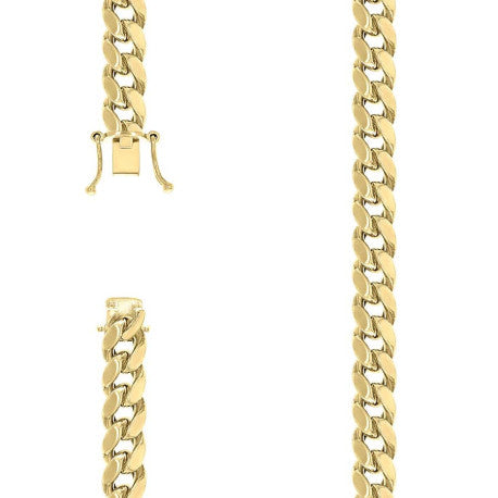 925 Silver Hollow Miami Cuban Chain 11mm