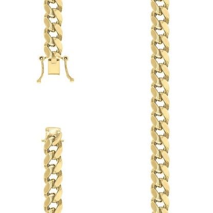 925 Silver Hollow Miami Cuban Chain 11mm