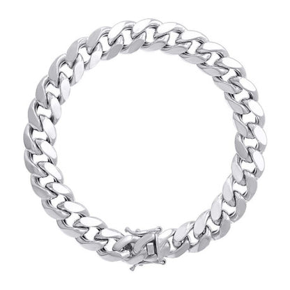 925 Silver Hollow Miami Cuban Chain 11mm