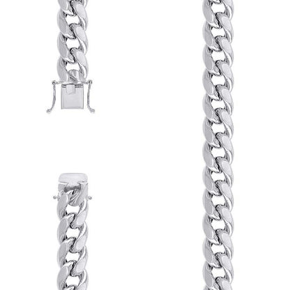 925 Silver Hollow Miami Cuban Chain 12.5mm