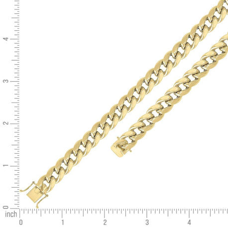 925 Silver Hollow Miami Cuban Chain 12.5mm
