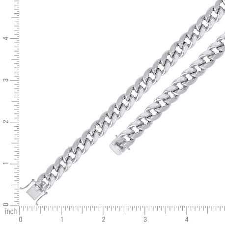 925 Silver Hollow Miami Cuban Chain 12.5mm