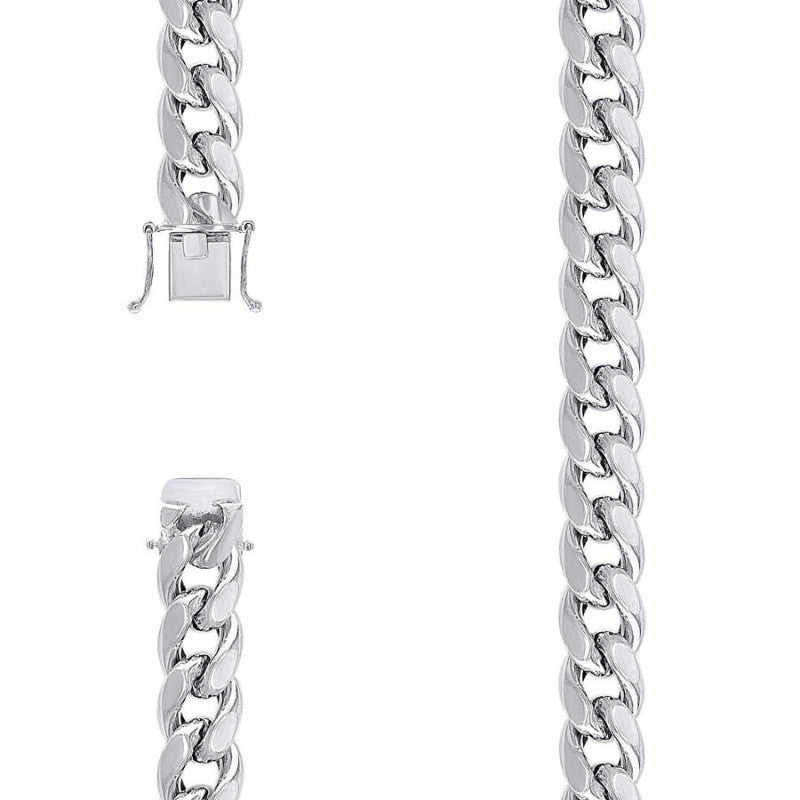 925 Silver Hollow Miami Cuban Chain 12.5mm