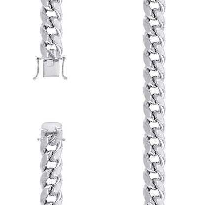 925 Silver Hollow Miami Cuban Chain 12.5mm