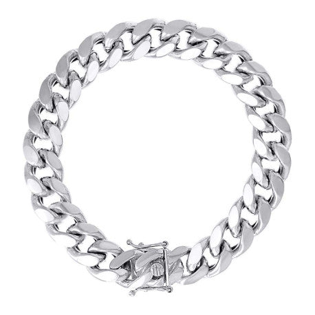 925 Silver Hollow Miami Cuban Chain 12.5mm
