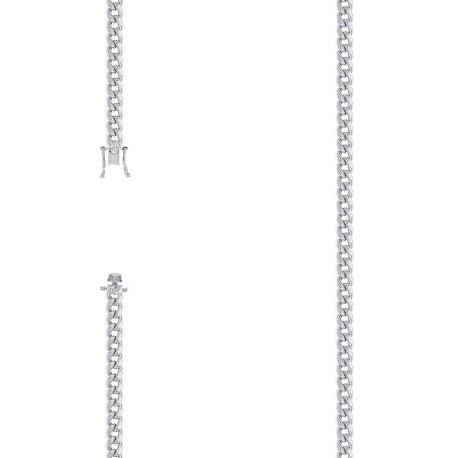 925 Silver Hollow Miami Cuban Chain 4.1mm