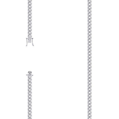 925 Silver Hollow Miami Cuban Chain 4.1mm