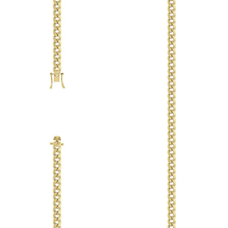 925 Silver Hollow Miami Cuban Chain 4.1mm