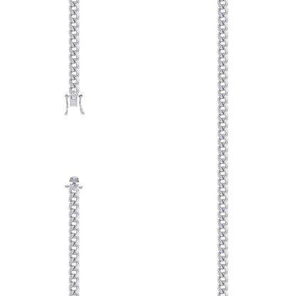 925 Silver Hollow Miami Cuban Chain 4.1mm