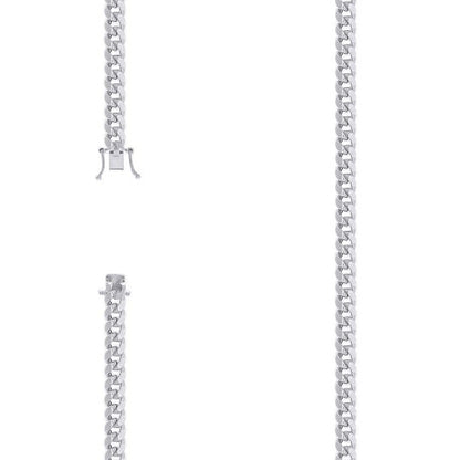 925 Silver Hollow Miami Cuban Chain 5.2mm