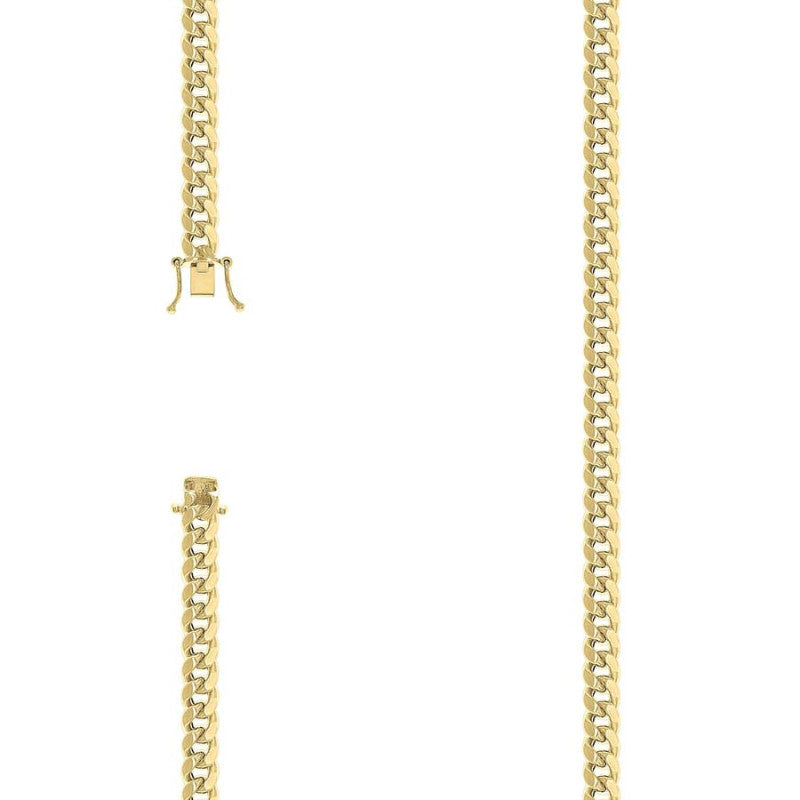 925 Silver Hollow Miami Cuban Chain 5.2mm