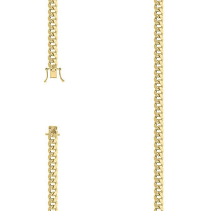 925 Silver Hollow Miami Cuban Chain 5.2mm